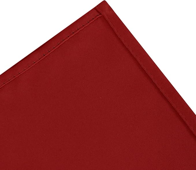 LEMOMO Red Blackout Curtains 34 x 84 Inch Length/Set of 2 Curtain - Image 8