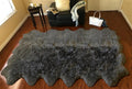 Free Shape Luxury Soft Fluffy Shag Area Rug Duo Decto 12 Pelts 6'x12', 180x360cm by LAMBZYRUGS