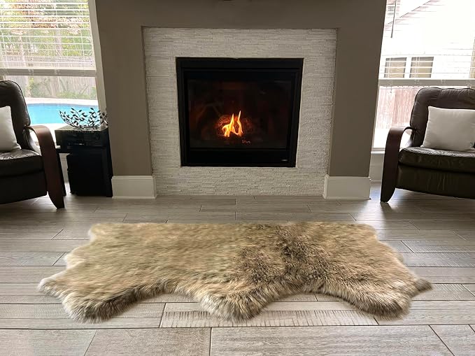 Free Shape Luxury Soft Fluffy Shag Area Rug Triple Side by Side 3'x6', 90x180cm - Image 2