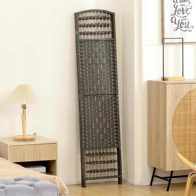 HOMCOM 3 Panel Room Divider, Folding Privacy Screen, 5.6' Room Separator - Image 9