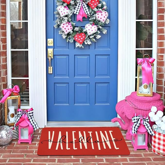 Valentines Door Mat, Entryway Front Porch Valentine's Welcome Mat - Image 6