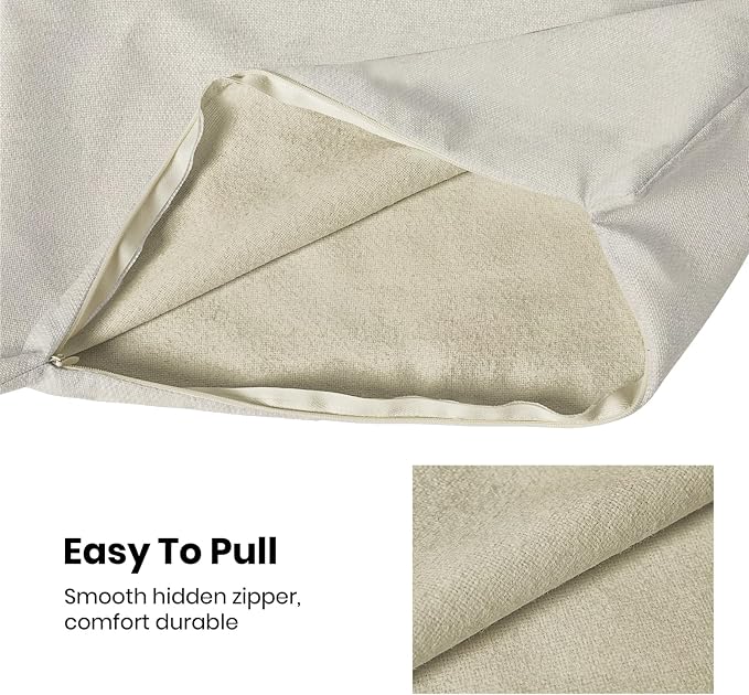 AEIOAE Summer Pillow Covers 24x24 Inch Set of 2, Mustard Yellow Wild Flower - Image 7