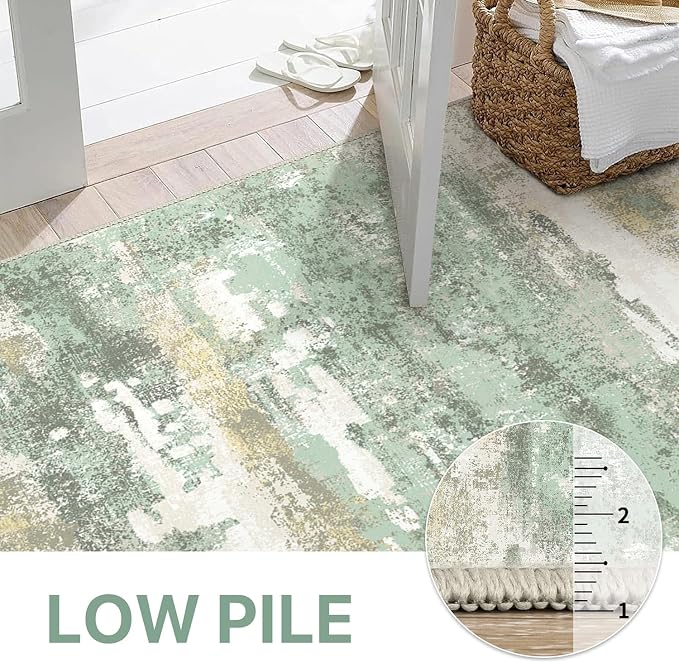 Area Rugs 6x9 for Living Room Bedroom, Modern Abstract Machine Washable Rug - Image 8