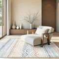 Miukiki 4x6 Area Rug for Living Room Moroccan Washable Rugs Non Slip Indoor by Miukiki