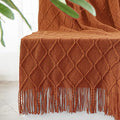 inhand Knitted Throw Blankets for Couch and Bed, Soft Cozy Knit Blanket by inhand