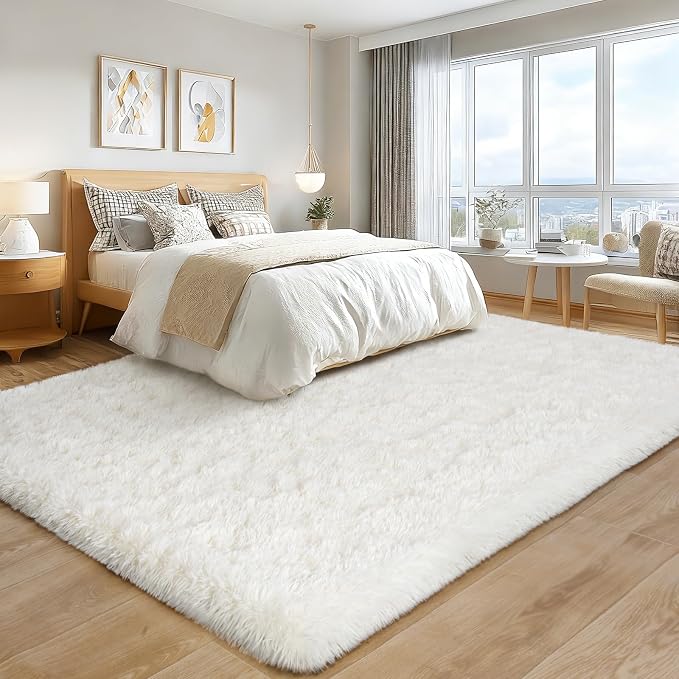 Area Rugs 9x12 Living Room, Ultra Soft Shaggy Fluffy Rug - Image 7