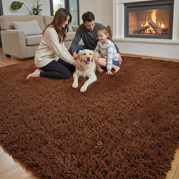 Rugs for Living Room 5x8, Alfombras para Salas Shag Large Plush Soft Area Rug - Image 7