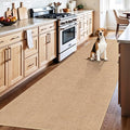 3x10 Runner Rug for Hallways: Washable Non Slip Kitchen Extra Long Jute Runners by BYYVOORugsforYourHome