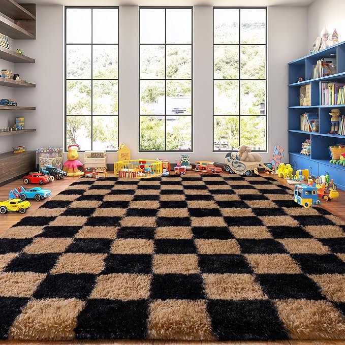 Upgrade Non-Slip Plush Rugs for Living Room, Soft Shaggy Carpets for Living Room - Image 3
