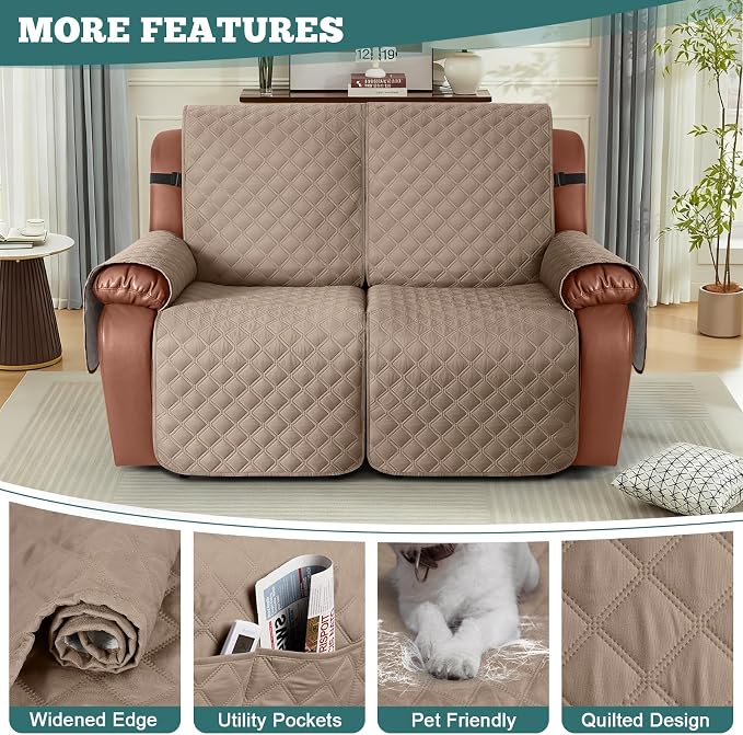 Ruaozz Waterproof Recliner Sofa Covers, 1-Piece Couch Covers - Image 5