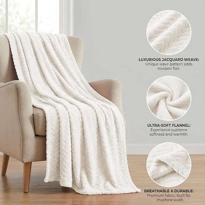 Exclusivo Mezcla Twin Blanket for Bed, Cozy Lightweight Fleece Blankets for All - Image 8