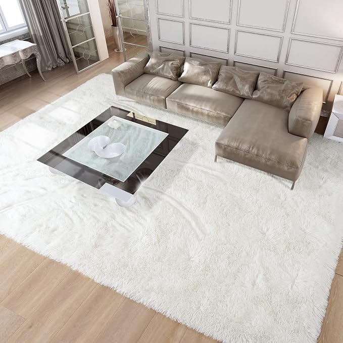 Merelax Soft Modern Indoor Large Shaggy Rug - Image 2