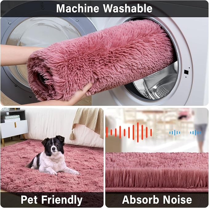 Merelax Soft Modern Indoor Large Shaggy Rug - Image 5