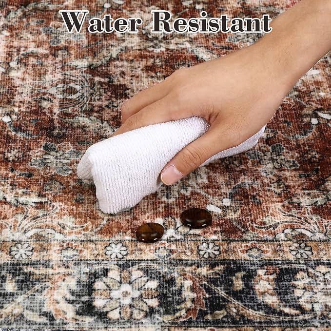 GarveeHome Washable Runner Rug 2x6 Vintage Carpet Runner - Image 4