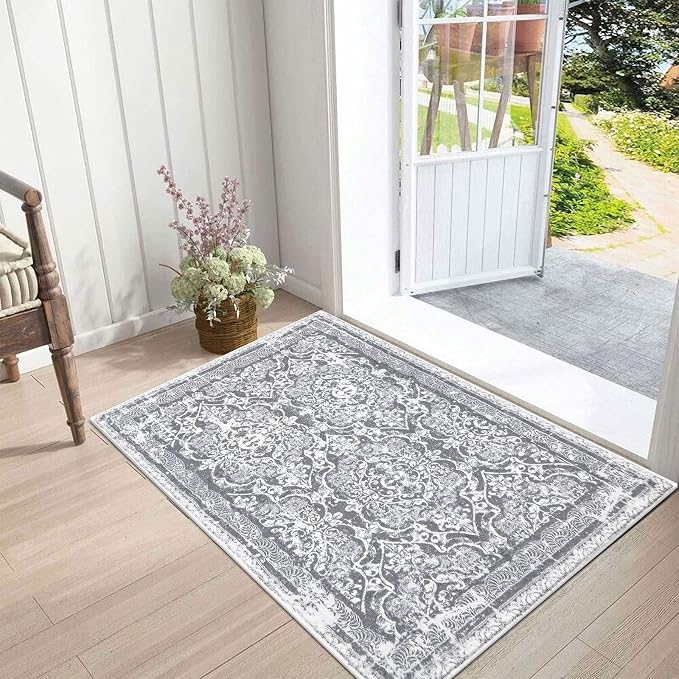 Vaukki Hallway Runner Rug, Vintage Shaggy Soft Laundry Rug Runner, Non Slip by Vaukki