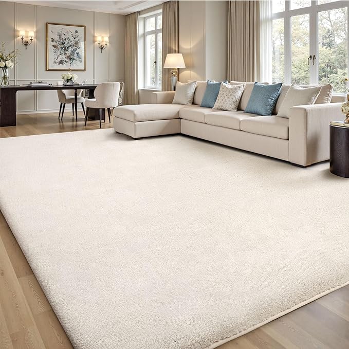 Sour Lemon 10x14 Area Rugs for Living Room, Soft Large Area Rug Fluffy Rugs for by SourLemon