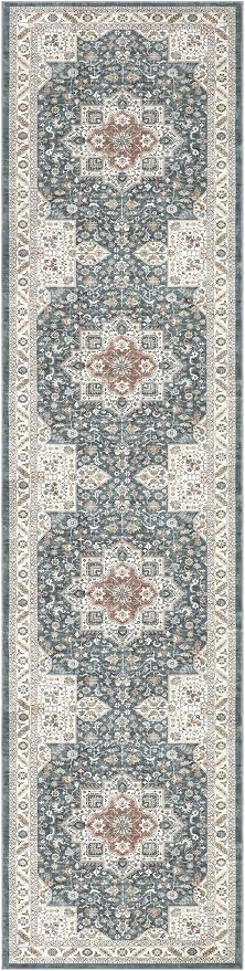 Vintage Hallway Runner Rug 3x12: Large Soft Washable Entryway - Image 9