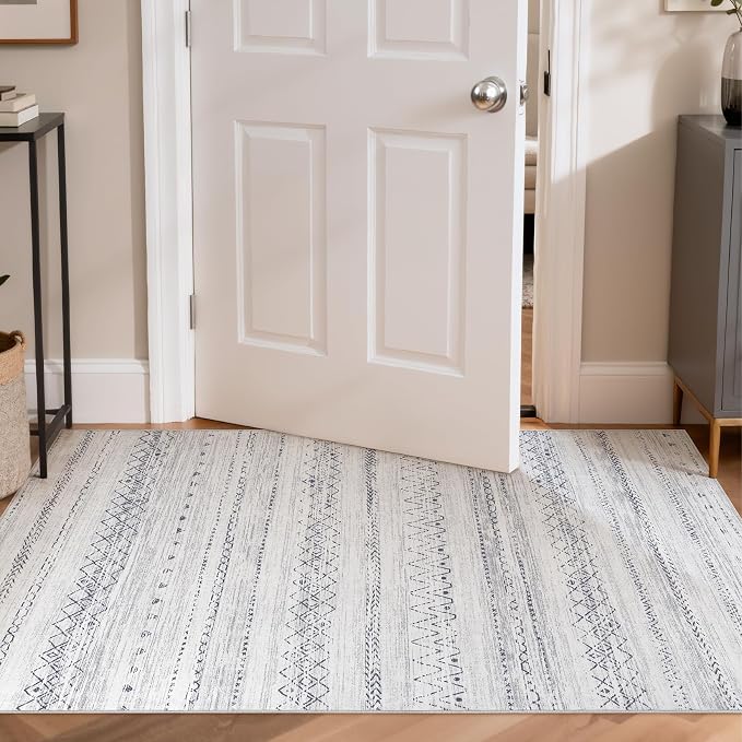 cotiled 3x5 Area Rug Living Room: Washable Boho Rugs - Image 4