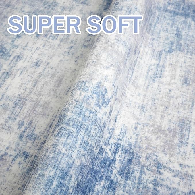 IOHOUZE Abstract Runner Rug 3x20 Ft Extra Long Washable Runners - Image 6