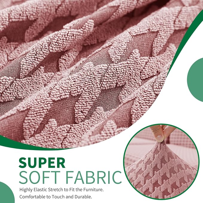 MAXIJIN Couch Cushion Covers for Sectional Sofa, Stretch Sofa Cushion Cover - Image 3