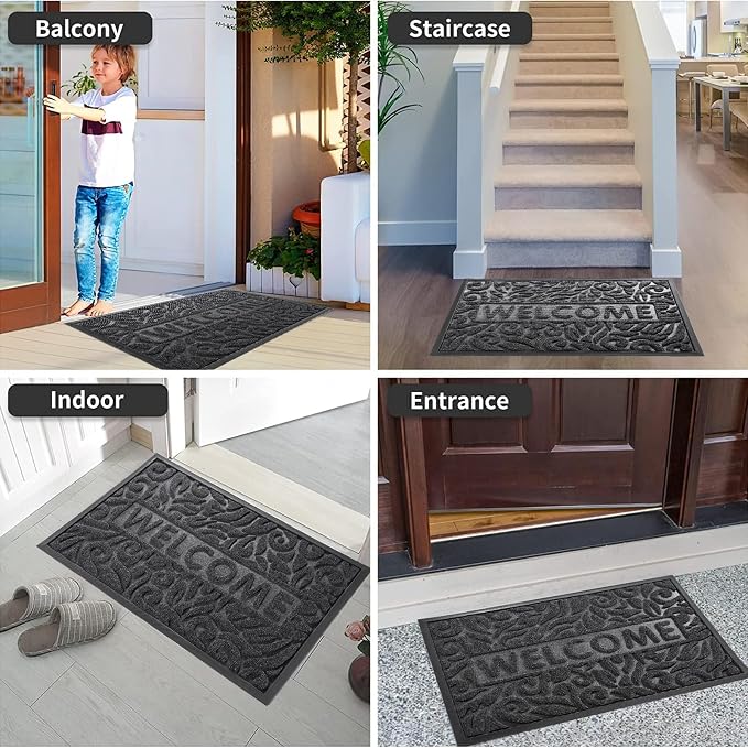 Yimobra Welcome Mat Outdoor 29.5x17, Waterproof Non-Slip Outdoor Mats - Image 5