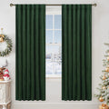 LAMIT Emerald Green Velvet Blackout Curtains 78 Inch, Vintage Thermal Insulated by LAMIT