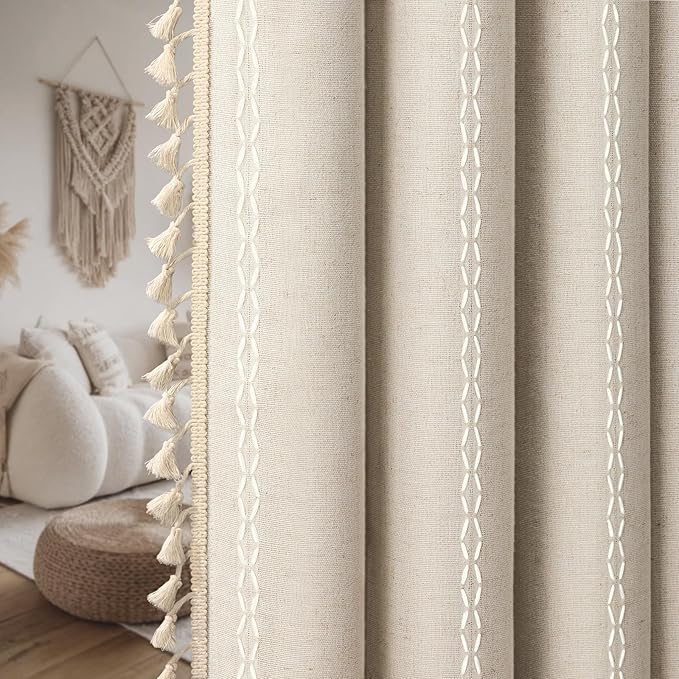 Boho Blackout Curtains 2 Panels 84 Inch - Image 9