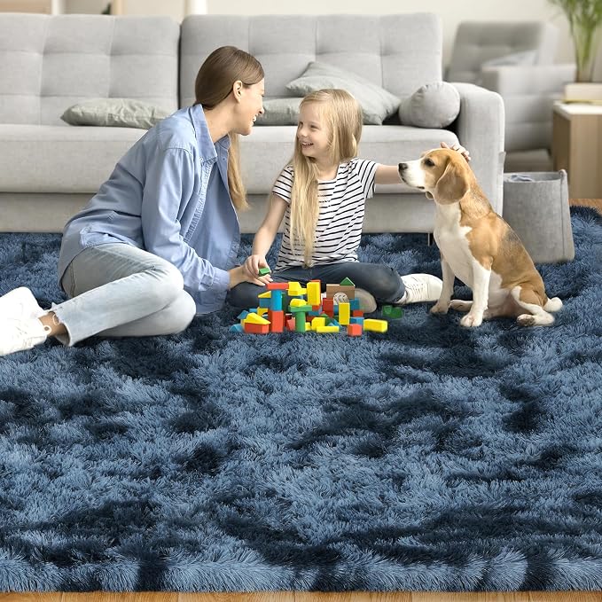 Area Rugs 9x12 Living Room, Ultra Soft Shaggy Fluffy Rug - Image 2