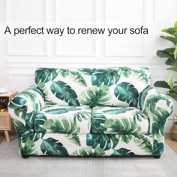 hyha Couch Cover, Loveseat Covers, Floral Pattern, 3 Pieces, Sofa Slipcovers - Image 8