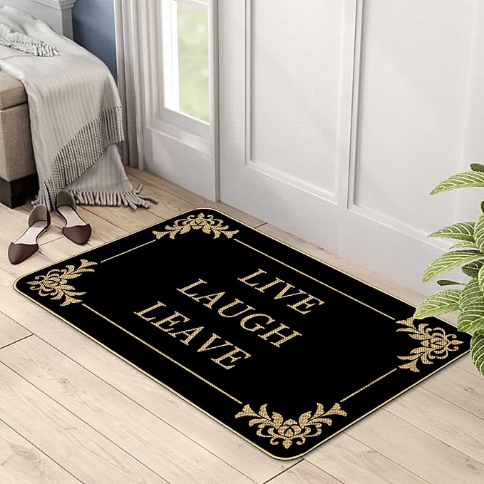 Funny Doormat Live Laugh Leave Door Mat 17 X 29 Inch Welcome Doormat Decorative - Image 2
