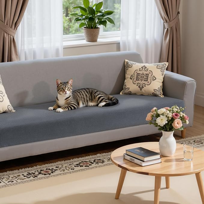 Hokway Stretch Couch Cushion Slipcovers X-Large Reversible Cushion Replacement - Image 5