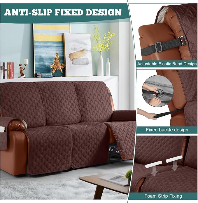 Ruaozz Waterproof Recliner Sofa Covers, 1-Piece Couch Covers - Image 6