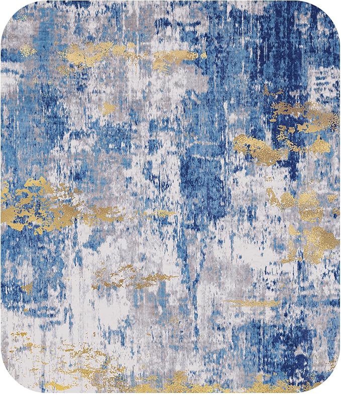 Washable Area Rugs 8ft Non-Slip Modern Abstract Soft - Image 8