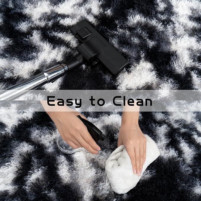 Pionblank Fluffy Small Rug for Bedroom 2x3 Feet, Shag Soft Area Rug, Modern - Image 5