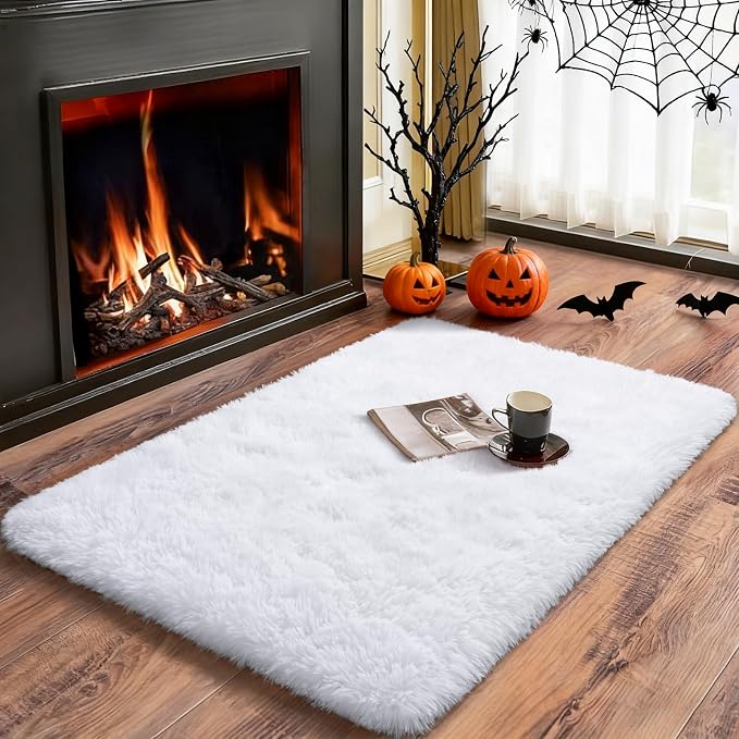 Merelax Soft Modern Indoor Shaggy Area Rug by Merelax