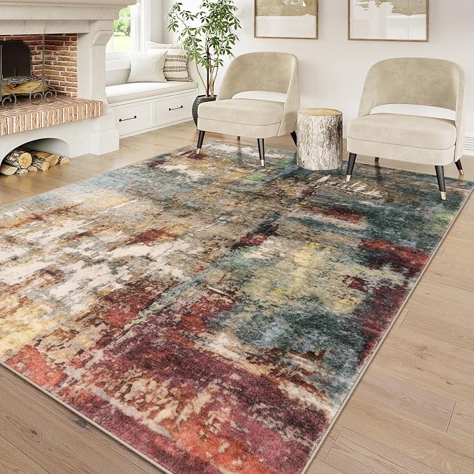 Lahome Modern Abstract Area Rug 6x9 Rugs - Image 6