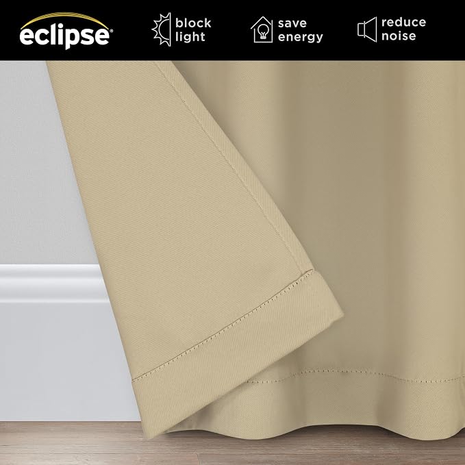 Eclipse Darrell Thermaweave Blackout Grommet Extra Wide 84" x 100" Sliding - Image 2
