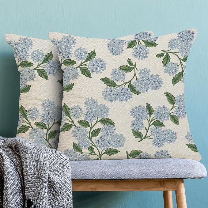 AEIOAE Spring Pillow Covers 24x24 Inch Set of 2, Floral Summer Outdoor Seasonal - Image 2