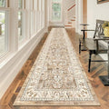 LOKHOM Washable Runner Rug, 2.6x14 Non-Slip Vintage Long Hallway Runner Rugs by LOKHOM