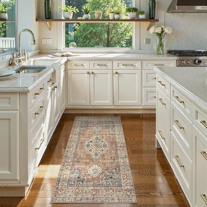 Lahome Oriental Small Area Rug, 2x4 Soft Washable Rugs - Image 3
