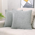 HPUK Linen Throw Pillow Covers Pack of 2, 18x18 Inch Accent Cushion Covers by HPUK