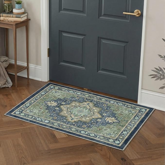 GENIMO 5x7 Area Rugs for Living Room, Machine Washable Rug, Non Slip Indoor - Image 5
