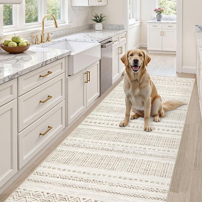 cotiled Washable 3x8 Runner Rugs: Washable Boho Rugs - Image 4