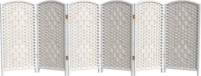 Red Lantern 3 ft. Short Diamond Weave Fiber Folding Screen by RedLantern