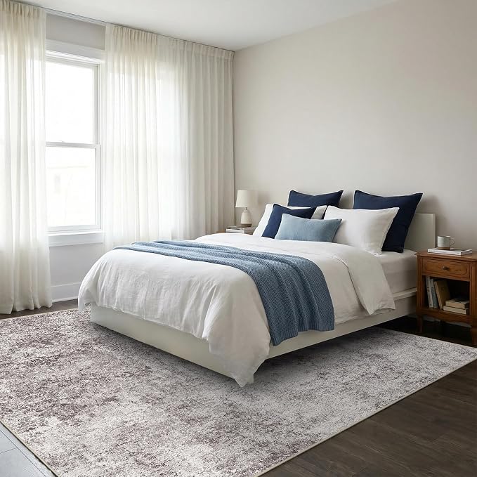 7 Square Area Rug: Washable Low Pile Carpet - Image 8