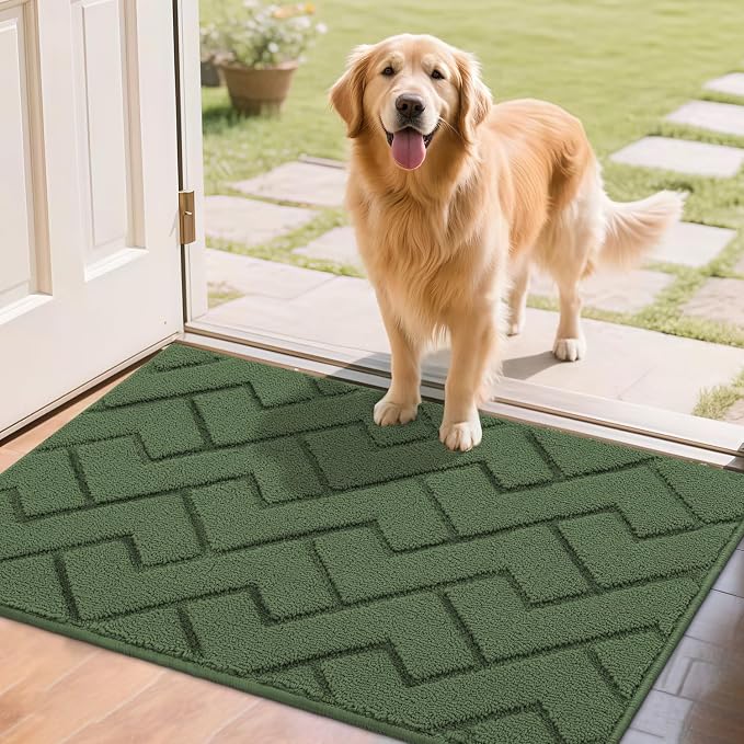 hicorfe Indoor Doormat, Front Back Door Mat Rubber Backing Non Slip Door Mats by Hicorfe