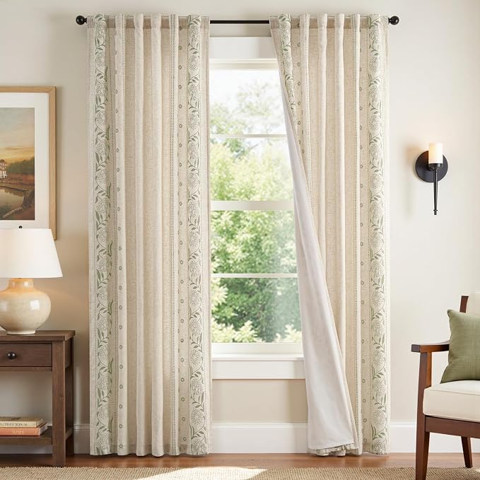 jinchan Winslow Lined Linen Curtains by JINCHAN