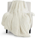 Bedsure GentleSoft Fuzzy Sherpa Faux Fur Twin Blanket Cream Cozy Gifts by BEDSURE
