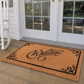 LuxUrux Extra Large Welcome Mats Outdoor Coco Coir Doormat, by LuxUrux