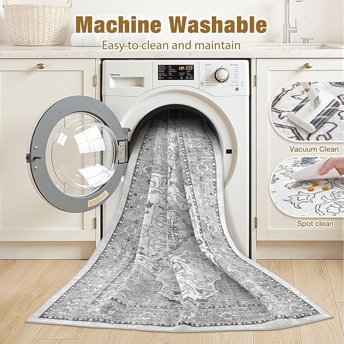 cotiled 4x6 Area Rugs Large Washable Rugs - Image 3